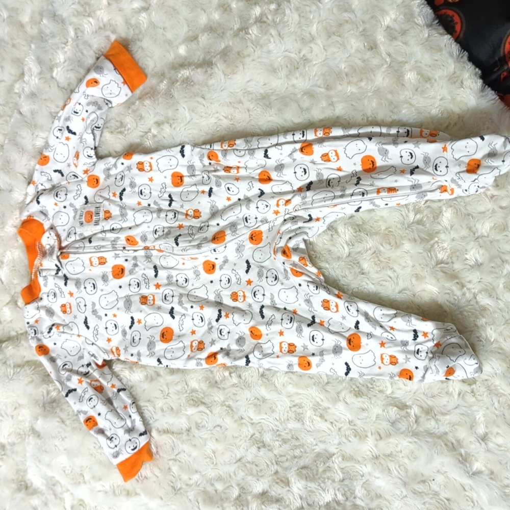 My first Halloween pajamas 3 months